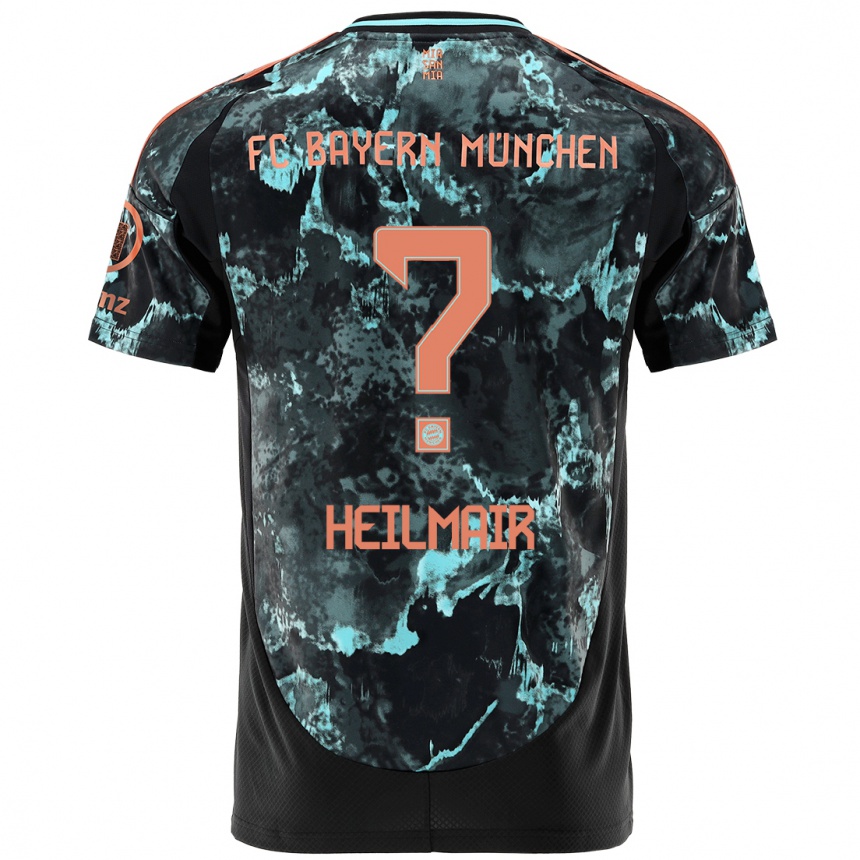 Niño Fútbol Camiseta Hannes Heilmair #0 Negro 2ª Equipación 2024/25 México