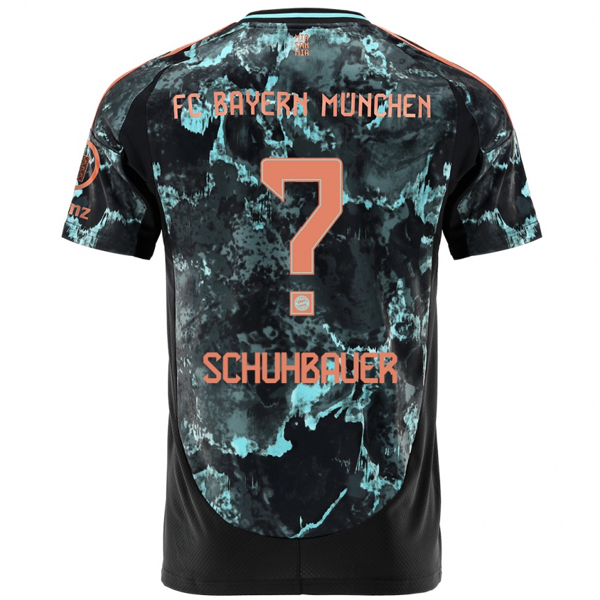 Niño Fútbol Camiseta Maximilian Schuhbauer #0 Negro 2ª Equipación 2024/25 México