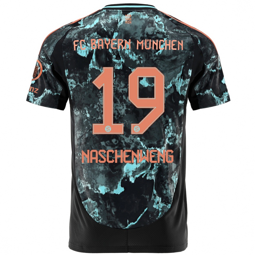 Niño Fútbol Camiseta Katharina Naschenweng #19 Negro 2ª Equipación 2024/25 México