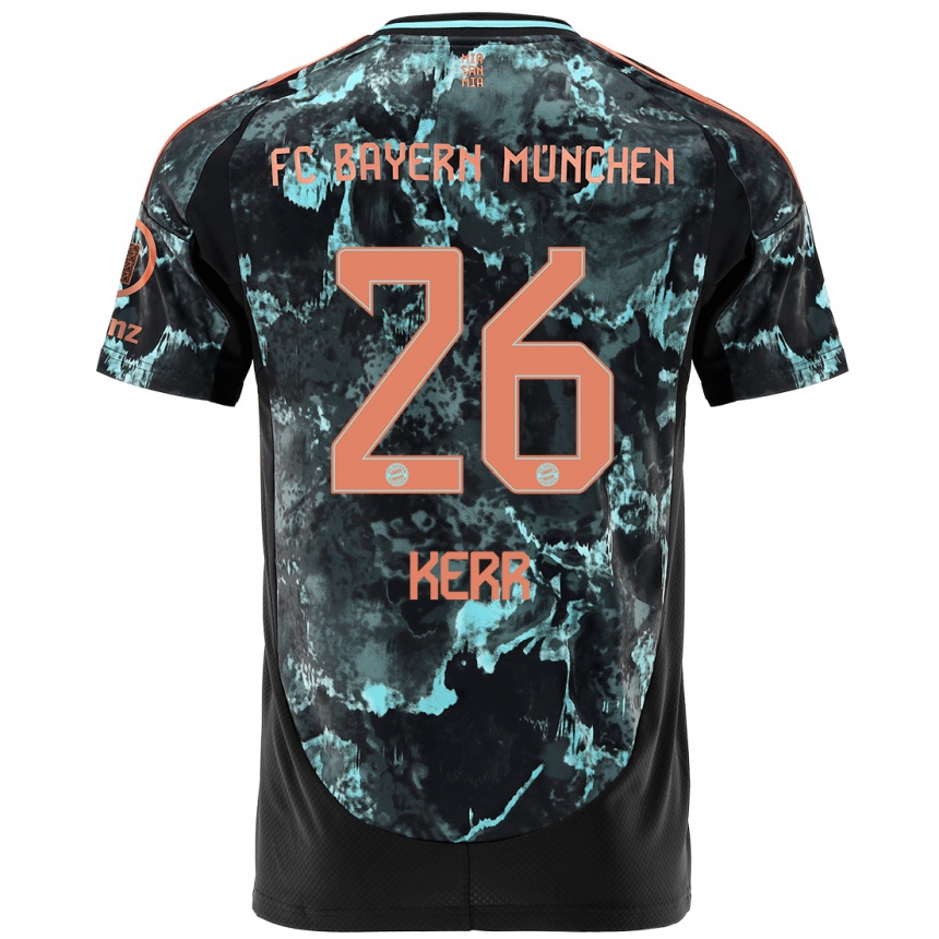 Niño Fútbol Camiseta Samantha Kerr #26 Negro 2ª Equipación 2024/25 México