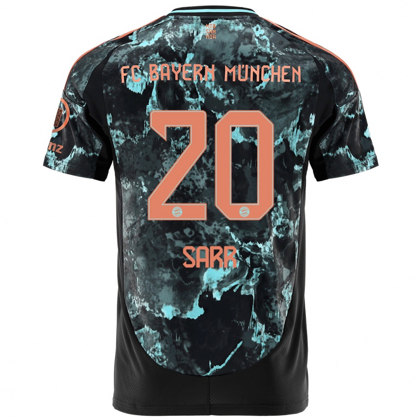 Niño Fútbol Camiseta Bouna Sarr #20 Negro 2ª Equipación 2024/25 México