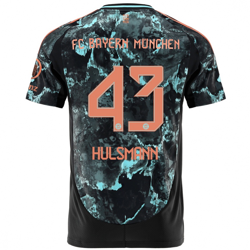 Niño Fútbol Camiseta Tom Hulsmann #43 Negro 2ª Equipación 2024/25 México