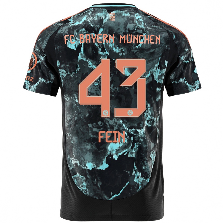 Niño Fútbol Camiseta Adrian Fein #43 Negro 2ª Equipación 2024/25 México