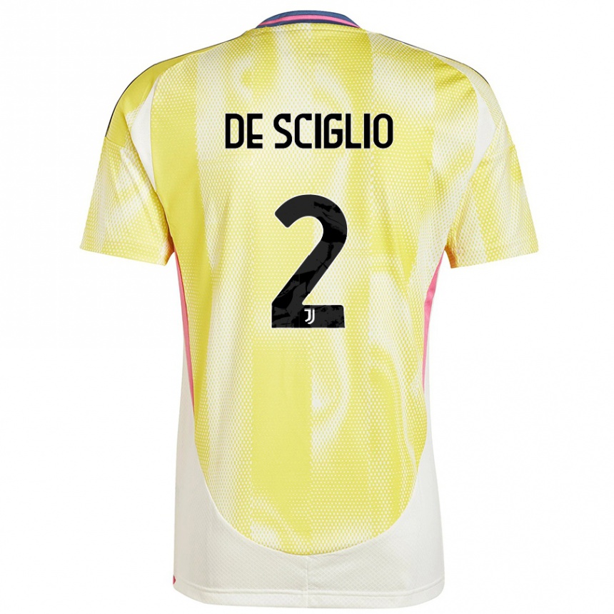 Niño Fútbol Camiseta Mattia De Sciglio #2 Amarillo Solar 2ª Equipación 2024/25 México