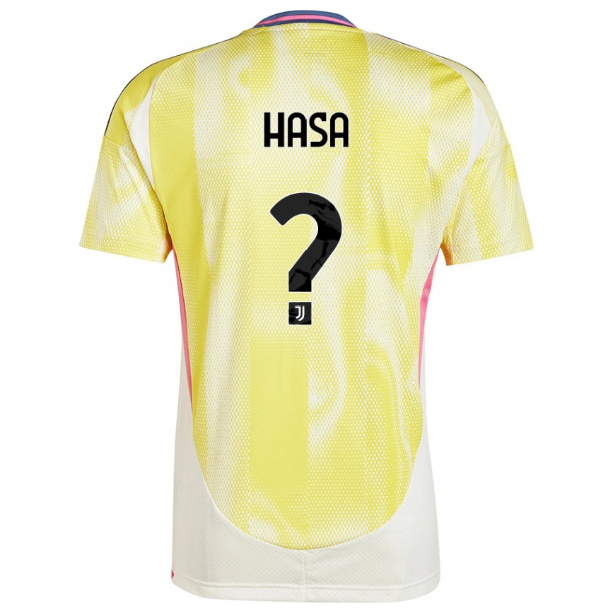 Niño Fútbol Camiseta Luis Hasa #0 Amarillo Solar 2ª Equipación 2024/25 México