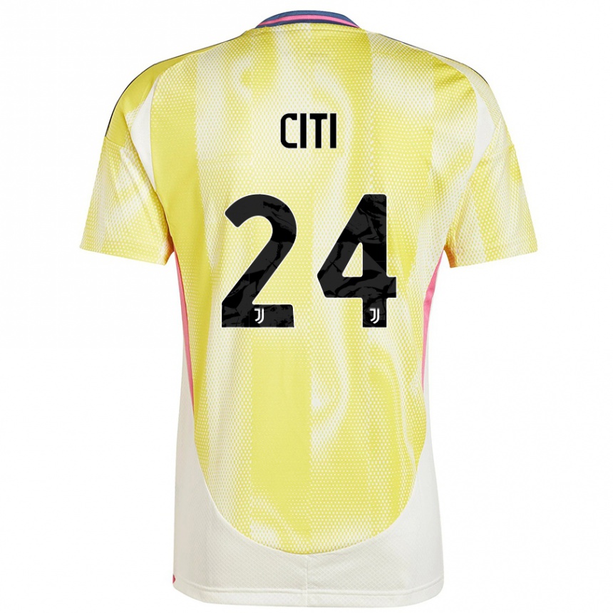 Niño Fútbol Camiseta Alessandro Citi #24 Amarillo Solar 2ª Equipación 2024/25 México