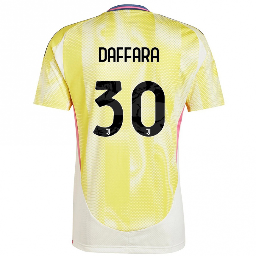 Niño Fútbol Camiseta Giovanni Daffara #30 Amarillo Solar 2ª Equipación 2024/25 México