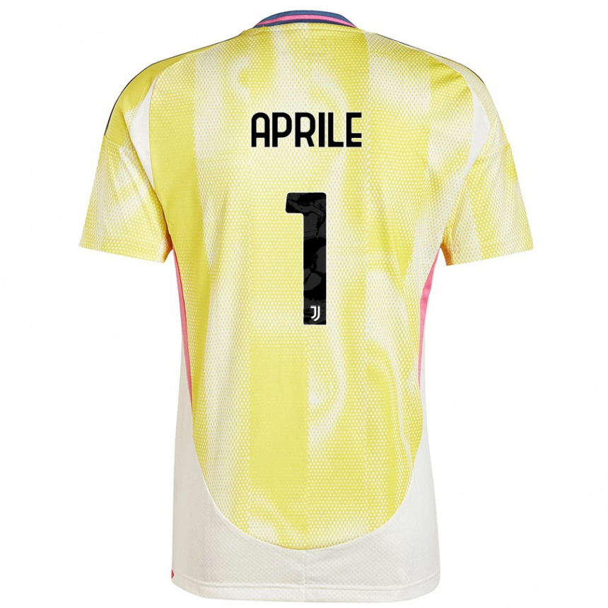 Niño Fútbol Camiseta Roberta Aprile #1 Amarillo Solar 2ª Equipación 2024/25 México