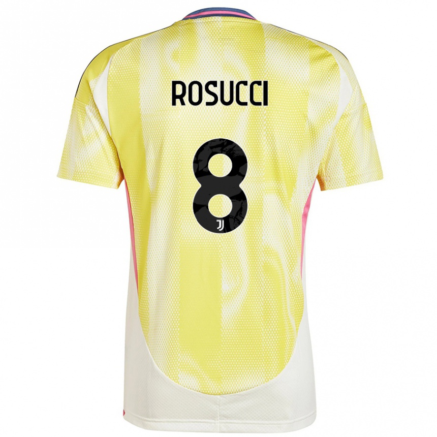 Niño Fútbol Camiseta Martina Rosucci #8 Amarillo Solar 2ª Equipación 2024/25 México