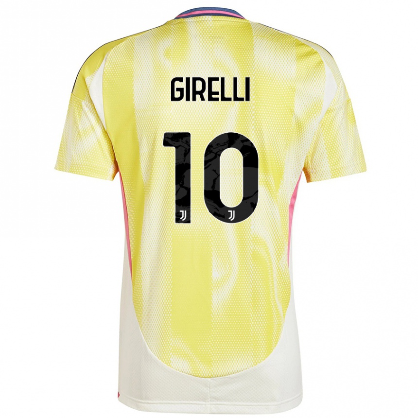 Niño Fútbol Camiseta Cristiana Girelli #10 Amarillo Solar 2ª Equipación 2024/25 México