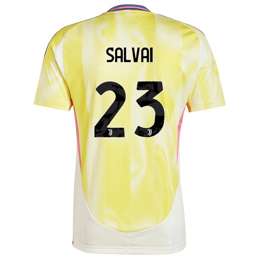 Niño Fútbol Camiseta Cecilia Salvai #23 Amarillo Solar 2ª Equipación 2024/25 México