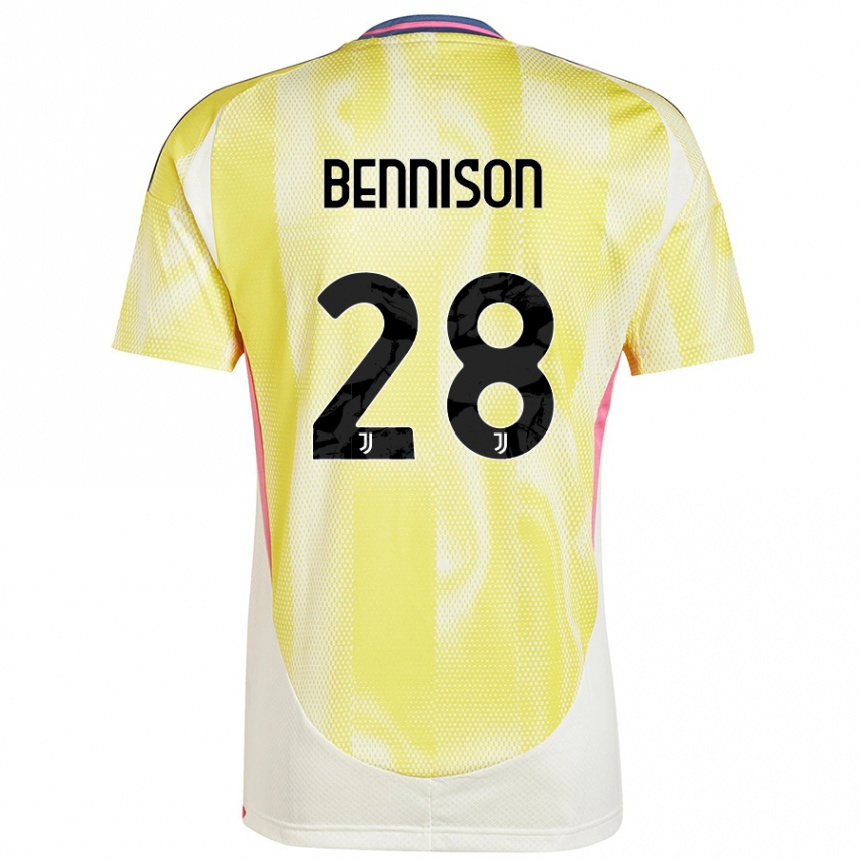 Niño Fútbol Camiseta Hanna Bennison #28 Amarillo Solar 2ª Equipación 2024/25 México