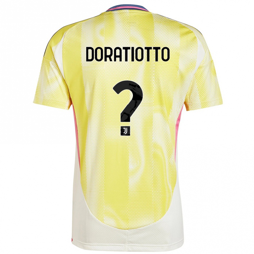 Niño Fútbol Camiseta Giulio Doratiotto #0 Amarillo Solar 2ª Equipación 2024/25 México