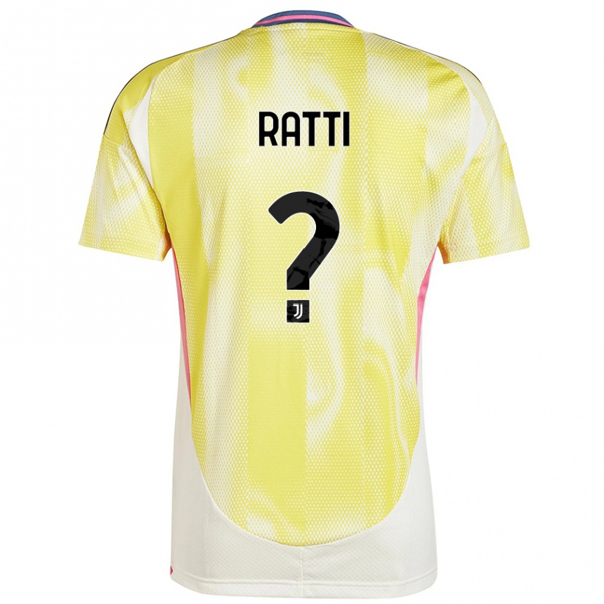 Niño Fútbol Camiseta Leonardo Ratti #0 Amarillo Solar 2ª Equipación 2024/25 México