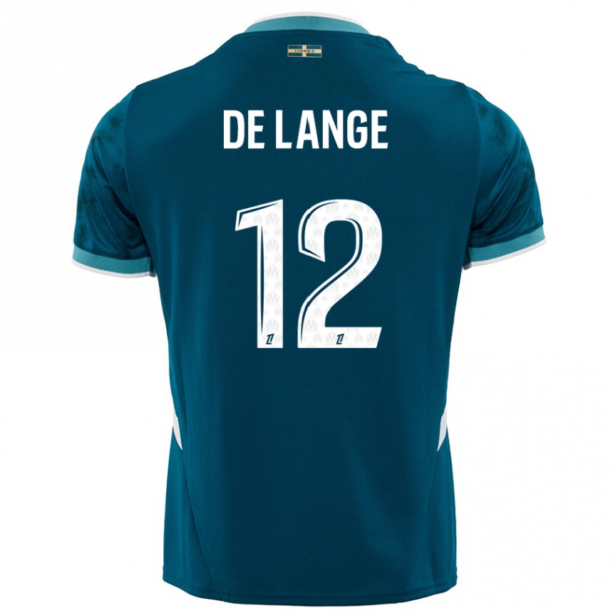 Niño Fútbol Camiseta Jeffrey De Lange #12 Azul Turquesa 2ª Equipación 2024/25 México