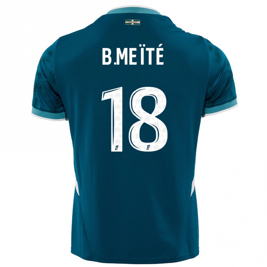 Niño Fútbol Camiseta Bamo Meïté #18 Azul Turquesa 2ª Equipación 2024/25 México