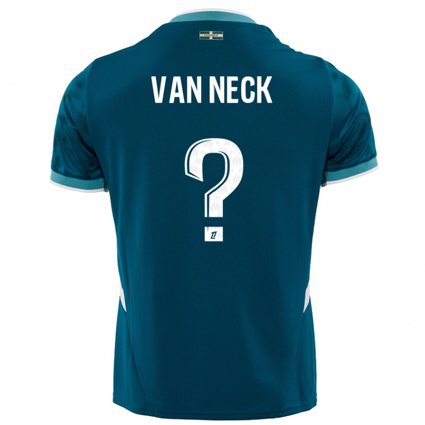 Niño Fútbol Camiseta Jelle Van Neck #0 Azul Turquesa 2ª Equipación 2024/25 México