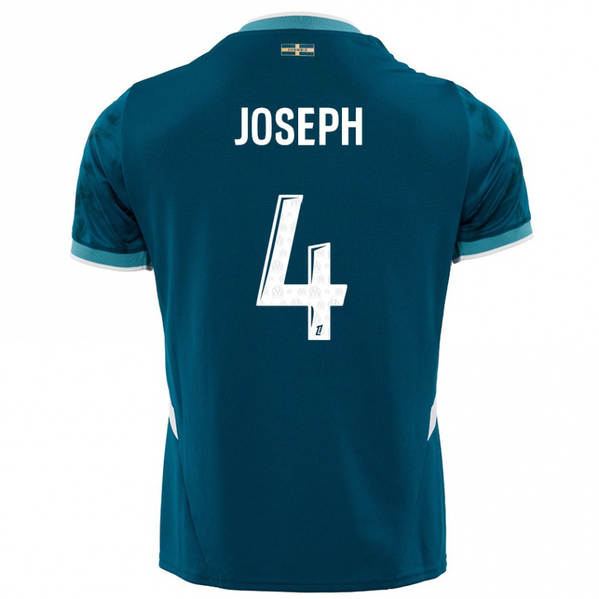 Niño Fútbol Camiseta Tabita Joseph #4 Azul Turquesa 2ª Equipación 2024/25 México