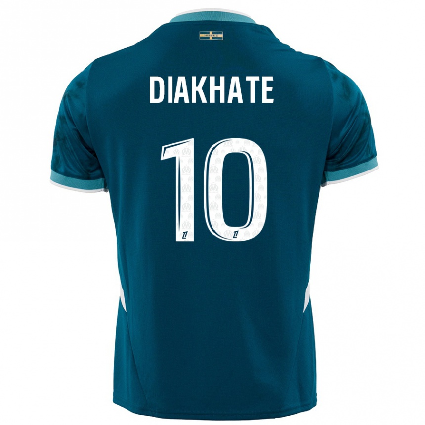 Niño Fútbol Camiseta Ndeye Awa Diakhaté #10 Azul Turquesa 2ª Equipación 2024/25 México