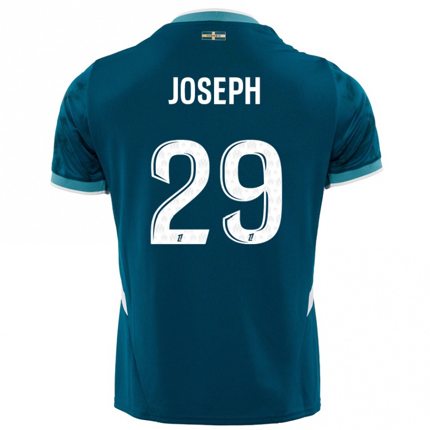 Niño Fútbol Camiseta Darlina Joseph #29 Azul Turquesa 2ª Equipación 2024/25 México