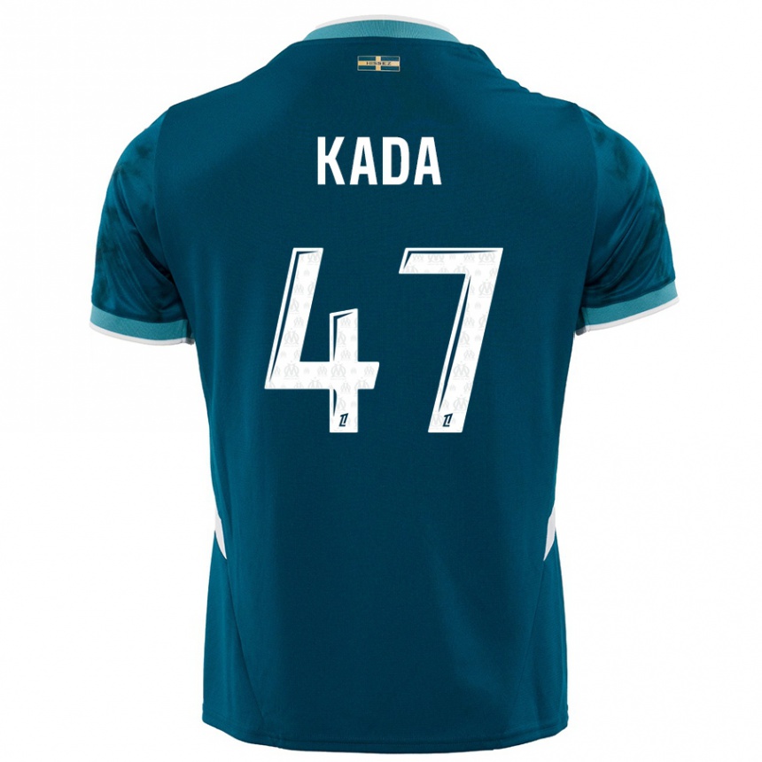 Niño Fútbol Camiseta Joakim Kada #47 Azul Turquesa 2ª Equipación 2024/25 México