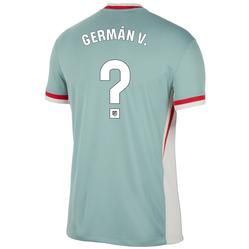 Niño Fútbol Camiseta German Valera #0 Beige Claro Azul 2ª Equipación 2024/25 México