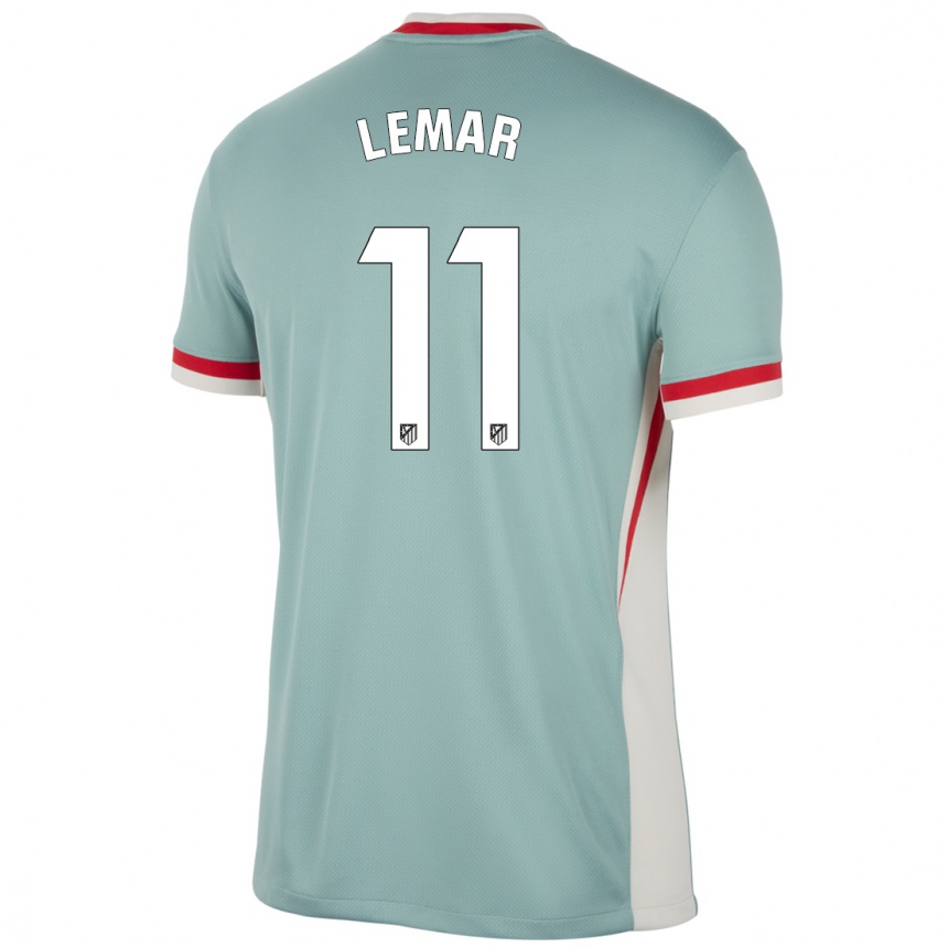 Niño Fútbol Camiseta Thomas Lemar #11 Beige Claro Azul 2ª Equipación 2024/25 México