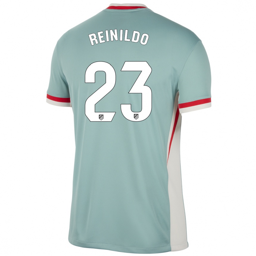 Niño Fútbol Camiseta Reinildo Mandava #23 Beige Claro Azul 2ª Equipación 2024/25 México