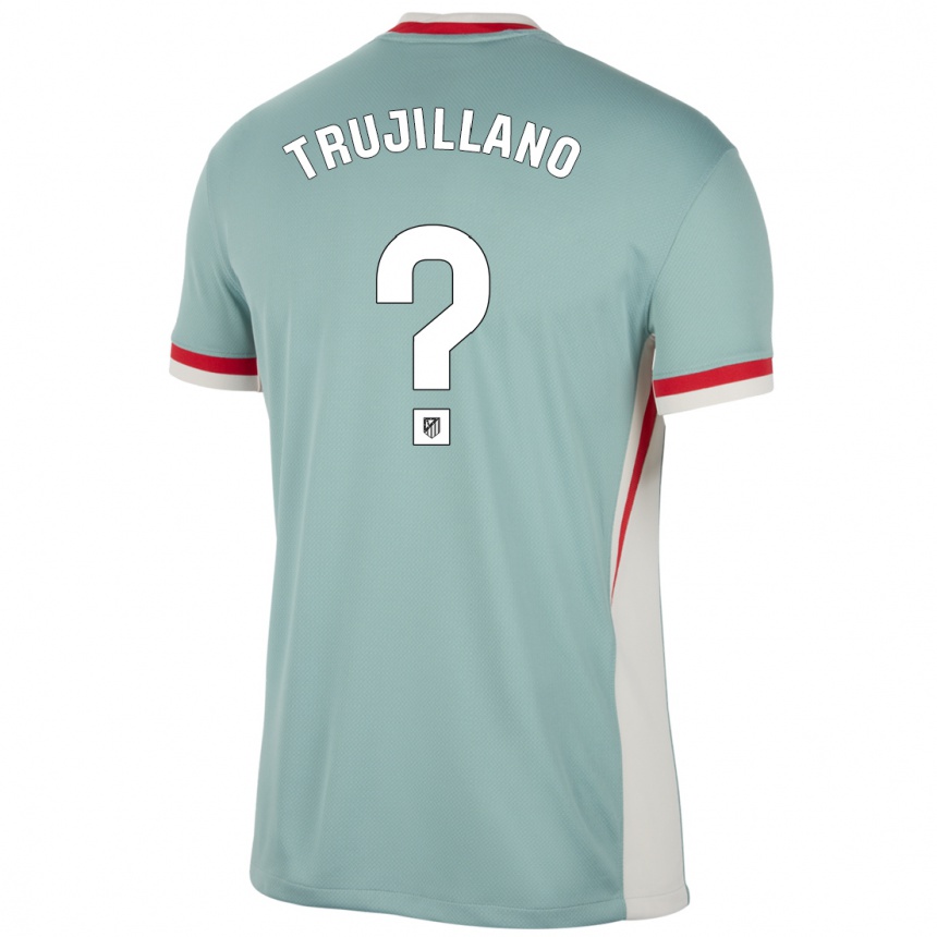 Niño Fútbol Camiseta Guillermo Trujillano #0 Beige Claro Azul 2ª Equipación 2024/25 México