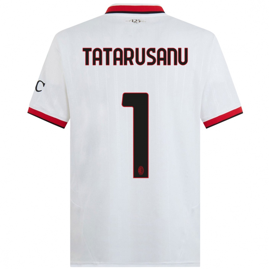 Niño Fútbol Camiseta Ciprian Tatarusanu #1 Blanco Negro Rojo 2ª Equipación 2024/25 México