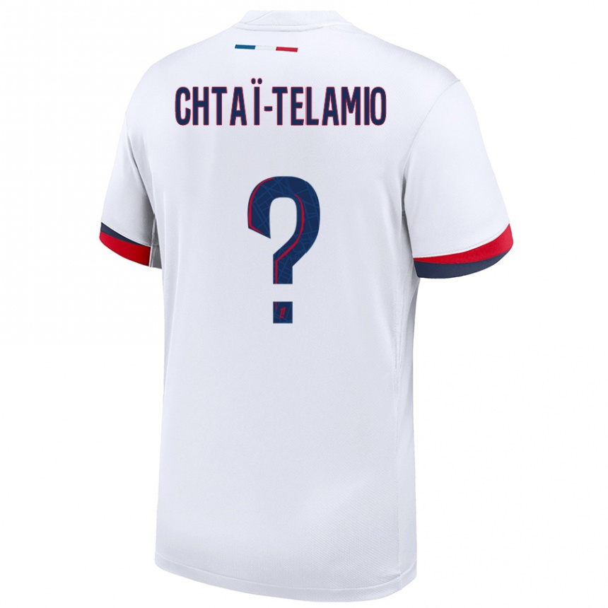 Niño Fútbol Camiseta Zayon Chtaï-Telamio #0 Blanco Azul Rojo 2ª Equipación 2024/25 México