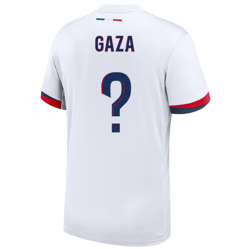 Niño Fútbol Camiseta Johnny Gaza #0 Blanco Azul Rojo 2ª Equipación 2024/25 México