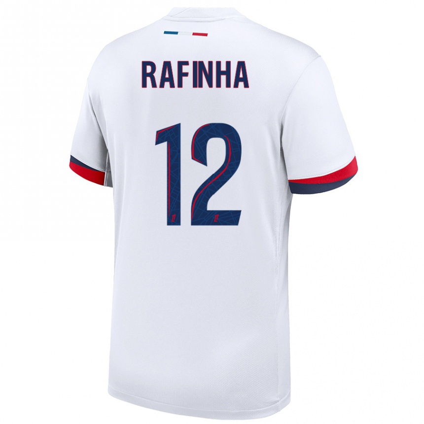 Niño Fútbol Camiseta Rafinha #12 Blanco Azul Rojo 2ª Equipación 2024/25 México