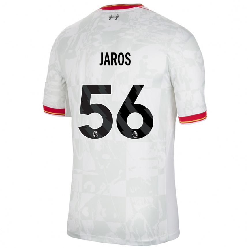 Niño Fútbol Camiseta Vitezslav Jaros #56 Blanco Rojo Negro Equipación Tercera 2024/25 México