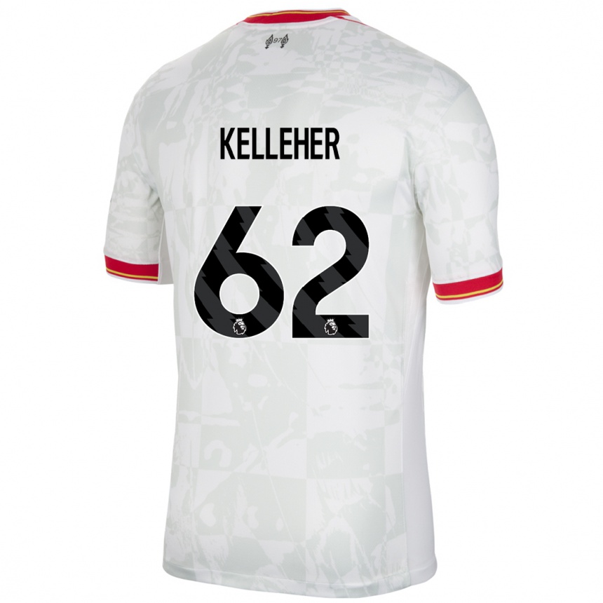 Niño Fútbol Camiseta Caoimhin Kelleher #62 Blanco Rojo Negro Equipación Tercera 2024/25 México