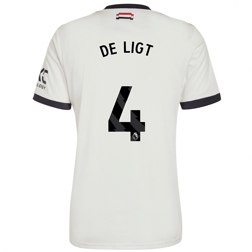 Niño Fútbol Camiseta Matthijs De Ligt #4 Blanquecino Equipación Tercera 2024/25 México