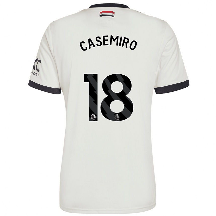 Niño Fútbol Camiseta Casemiro #18 Blanquecino Equipación Tercera 2024/25 México