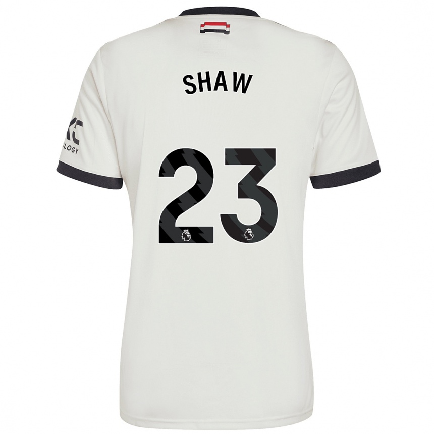 Niño Fútbol Camiseta Luke Shaw #23 Blanquecino Equipación Tercera 2024/25 México