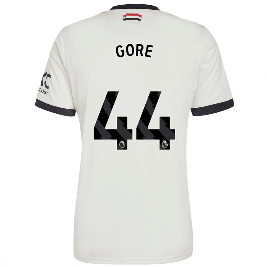 Niño Fútbol Camiseta Daniel Gore #44 Blanquecino Equipación Tercera 2024/25 México