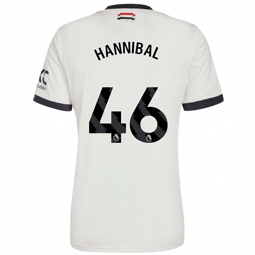 Niño Fútbol Camiseta Hannibal Mejbri #46 Blanquecino Equipación Tercera 2024/25 México