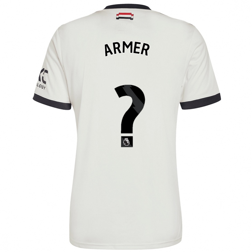 Niño Fútbol Camiseta Daniel Armer #0 Blanquecino Equipación Tercera 2024/25 México