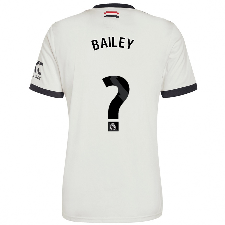 Niño Fútbol Camiseta James Bailey #0 Blanquecino Equipación Tercera 2024/25 México