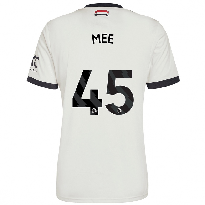 Niño Fútbol Camiseta Dermot Mee #45 Blanquecino Equipación Tercera 2024/25 México