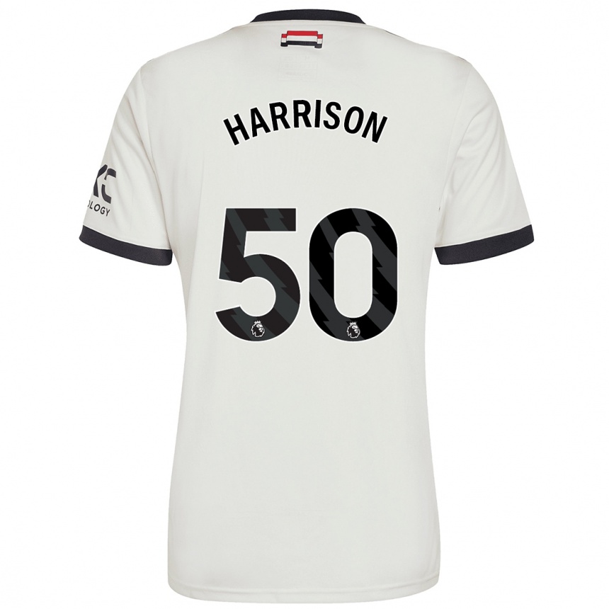 Niño Fútbol Camiseta Elyh Harrison #50 Blanquecino Equipación Tercera 2024/25 México