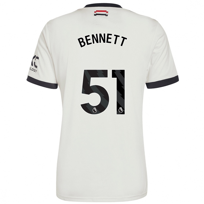 Niño Fútbol Camiseta Rhys Bennett #51 Blanquecino Equipación Tercera 2024/25 México