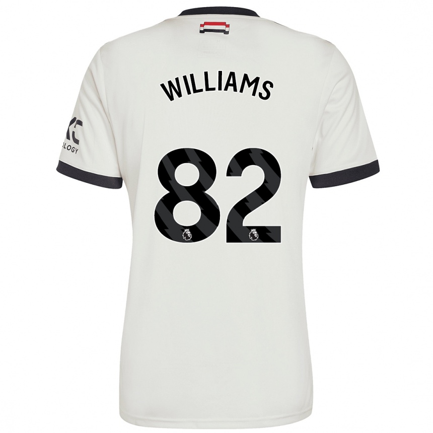 Niño Fútbol Camiseta Ethan Williams #82 Blanquecino Equipación Tercera 2024/25 México