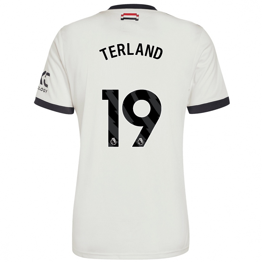 Niño Fútbol Camiseta Elisabeth Terland #19 Blanquecino Equipación Tercera 2024/25 México