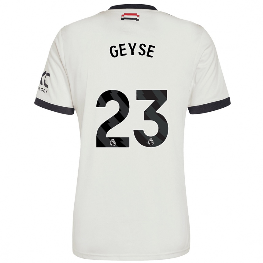 Niño Fútbol Camiseta Geyse #23 Blanquecino Equipación Tercera 2024/25 México