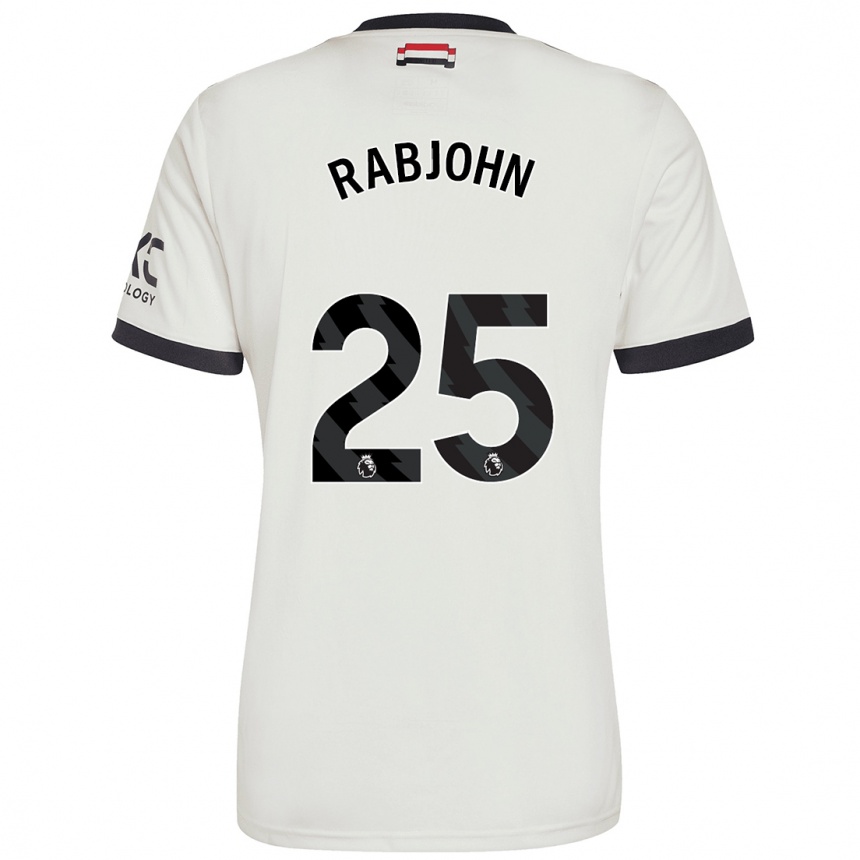 Niño Fútbol Camiseta Evie Rabjohn #25 Blanquecino Equipación Tercera 2024/25 México