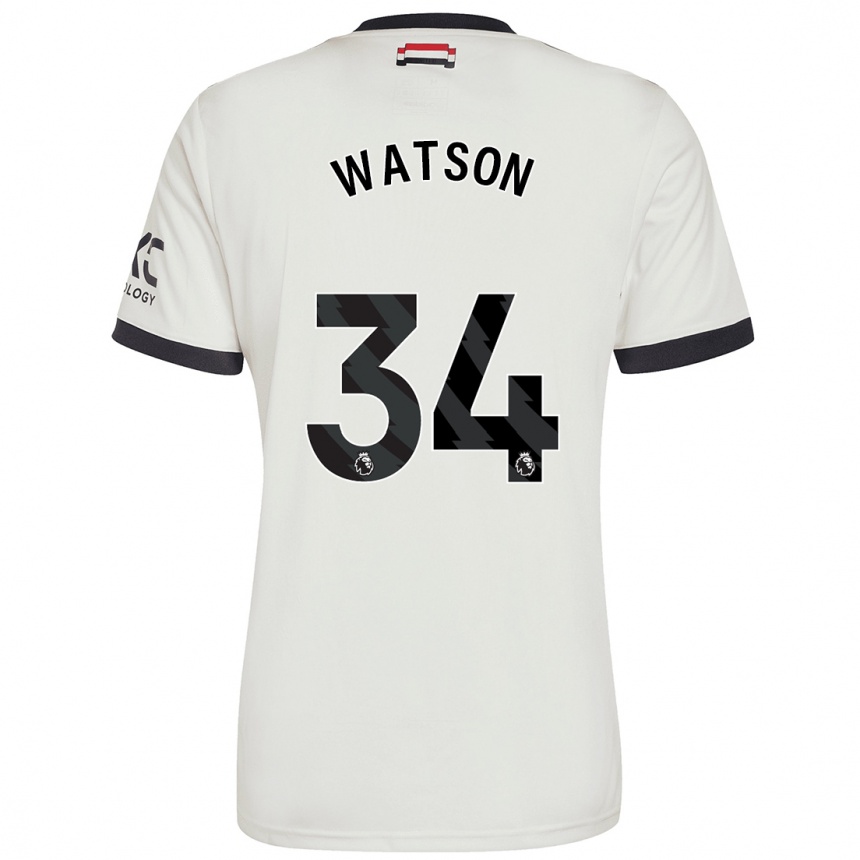 Niño Fútbol Camiseta Emma Watson #34 Blanquecino Equipación Tercera 2024/25 México